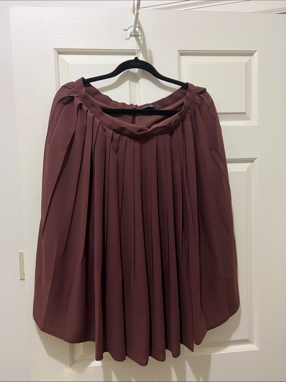 Club Monaco Brown Pleated Circle Skirt (sz 12)